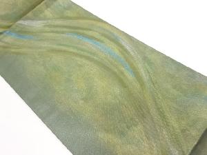 引箔曲線模様袋帯